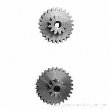 Compound gears with stainless steel hobbing gear
